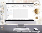 Marketing Calendar | Excel Template | Legal | Notary Signing Agent | Notary Public | Loan Signing Agent | Real Estate Agent | Marketing Plan
