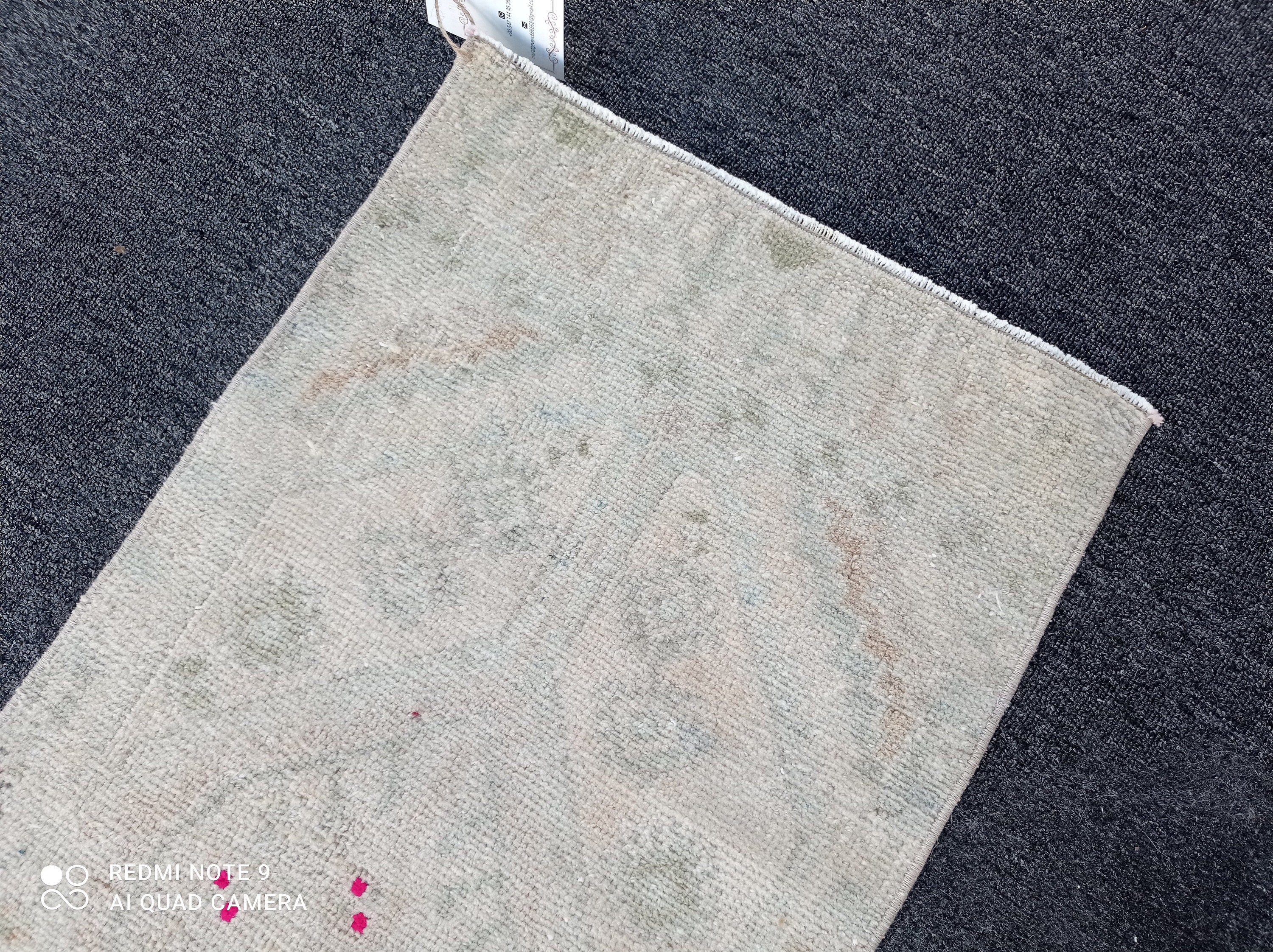 2x3 Turkish Rug, 2x3 Oushak Rug, 1'4x2'11 Pink-green Rug