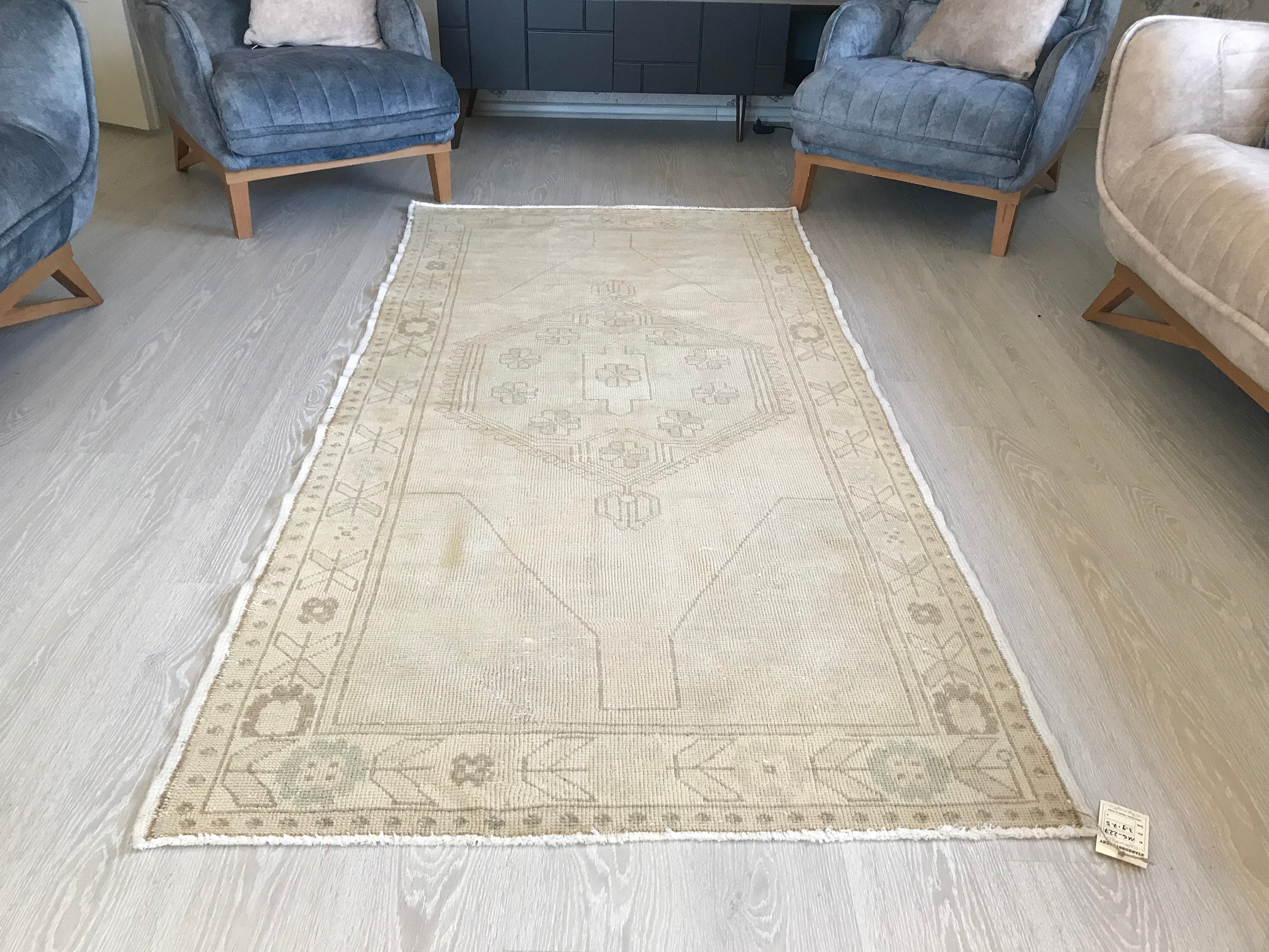 Beige Vintage Rug 4x8 Pastel Rug Antique Rug 4x8 Area Rug - Etsy