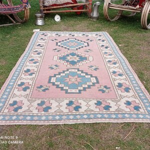 Pink Anatolian Rug, 3x5 Turkish Rug, Handwoven Rug, 3x5 Area Rug, Bedroom Rug, Vintage Rug, 3x5 Kitchen Rug, #MG-661