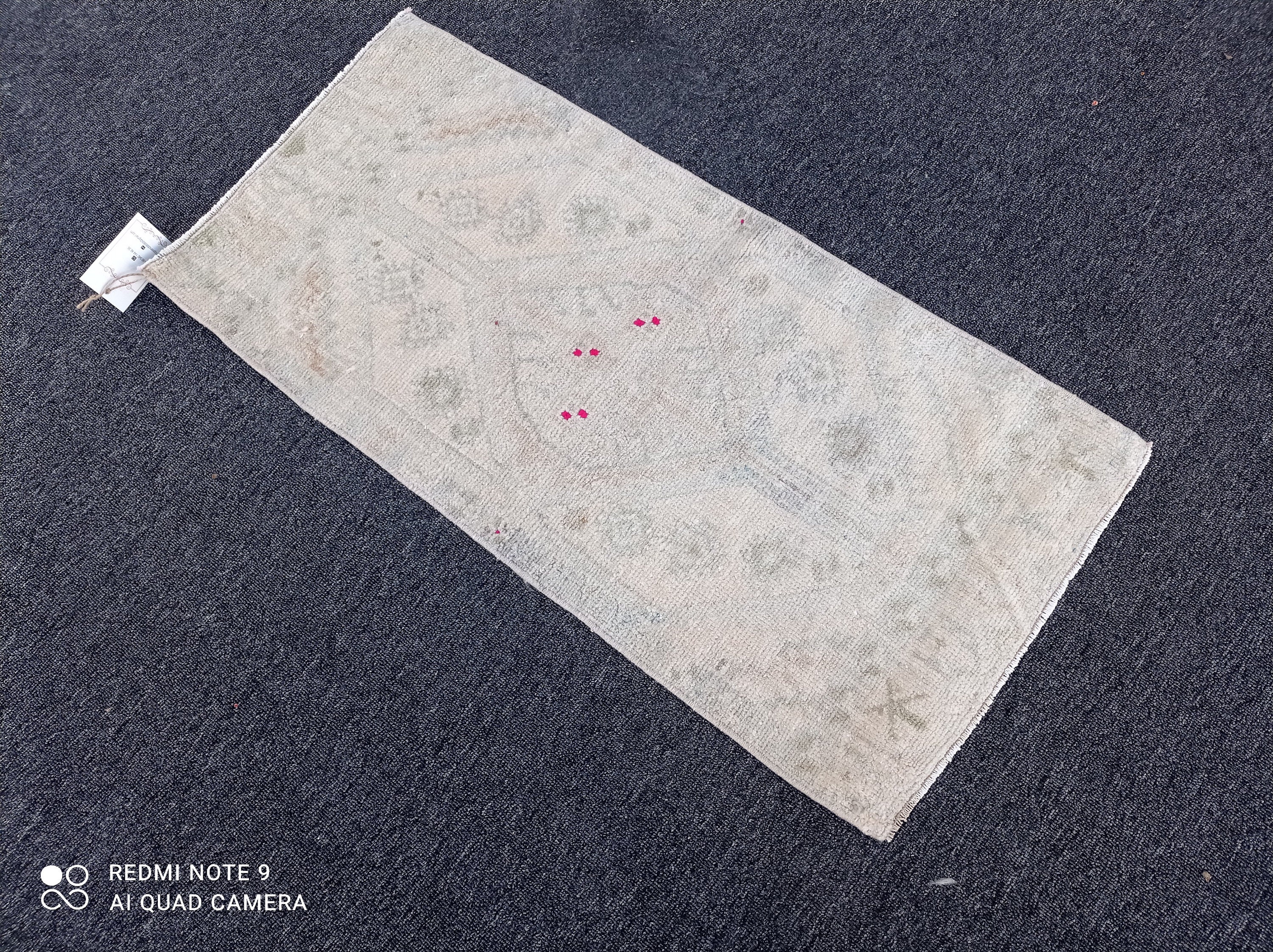 2x3 Turkish Rug, 2x3 Oushak Rug, 1'4x2'11 Pink-green Rug