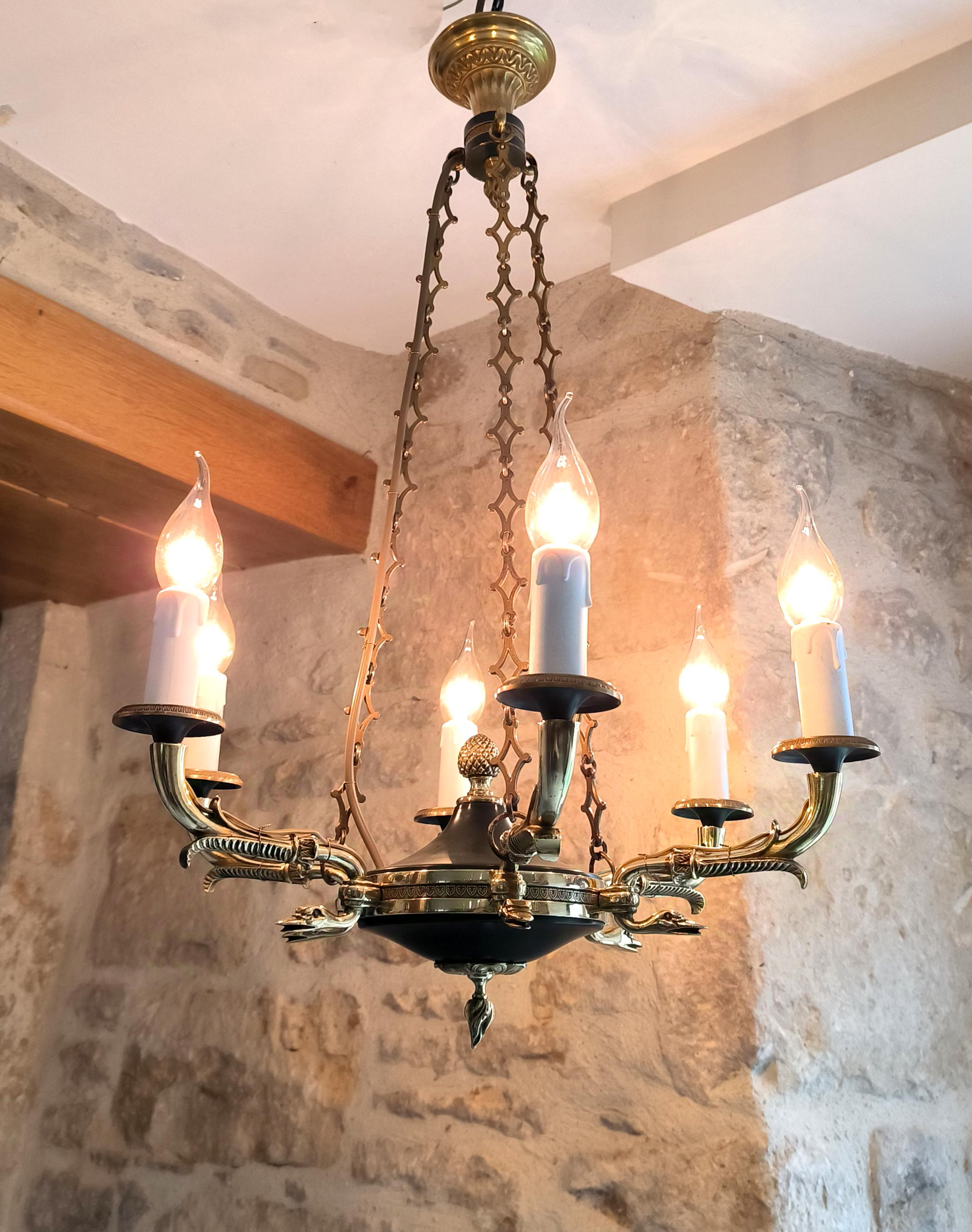 ヴィンテージ、フランス製、エンパイアスタイル、6ポジション