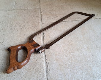 Stunning, antique, French, butchers bone saw. Circa late 1800's / early 1900's