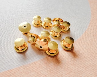 Deluxe Locking Pin back Upgrade in Gold
