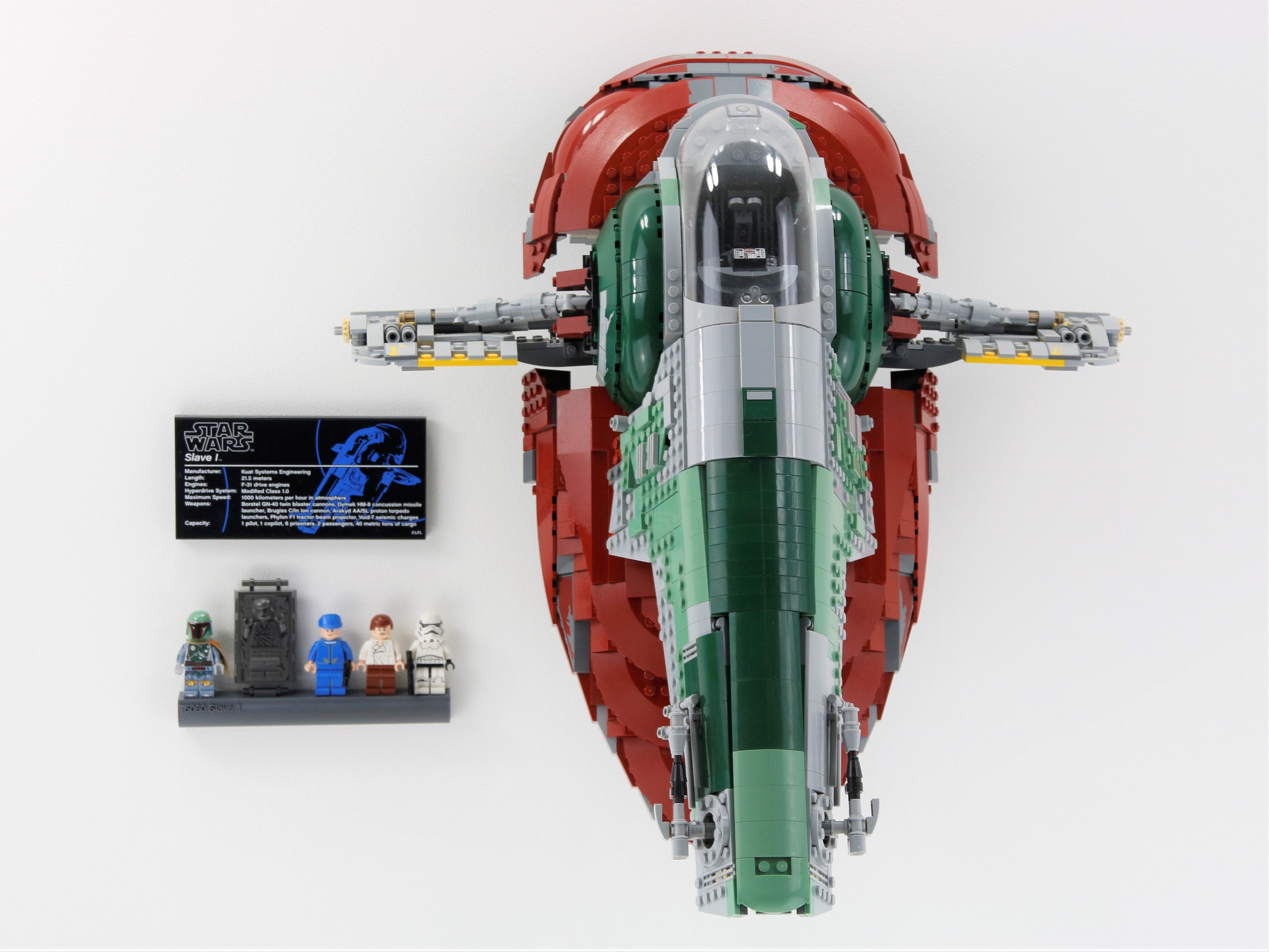 Wall Mount for LEGO Slave 1 75060 UCS Star Wars display Bracket Stand Boba Fett Etsy