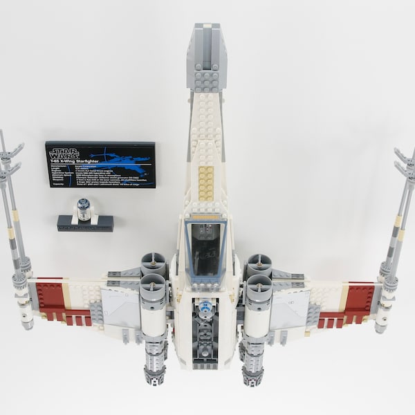 Wandhalterung (3of3) für LEGO Red Five X-Wing 10240 UCS Star Wars (Flügel zusammengeklappt) - (Standlösung Halterung)