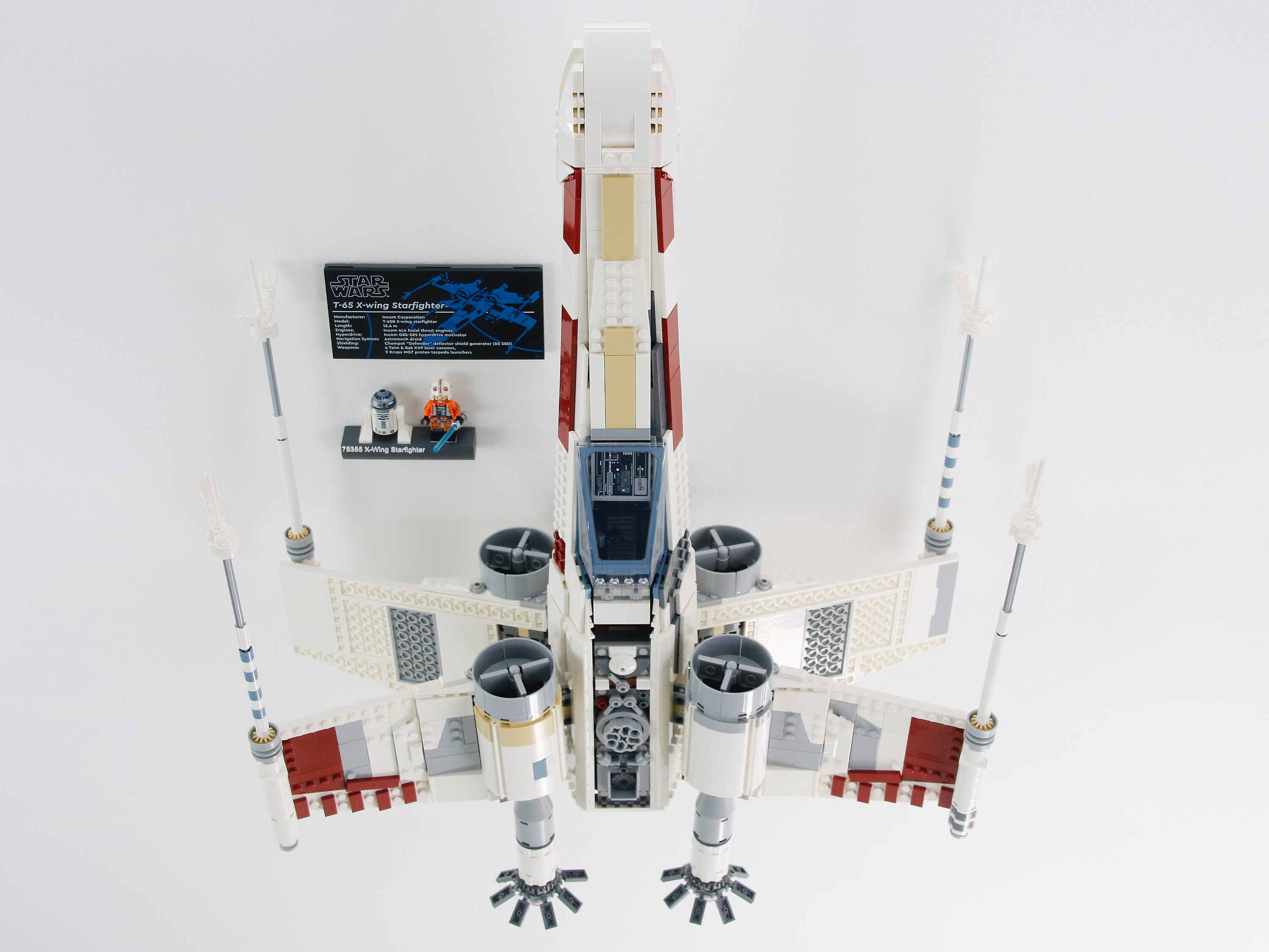 Wall Mount (2) for LEGO X-wing Starfighter UCS 75355 Star Wars