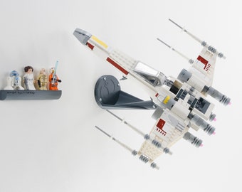 Wall Mount (2of2) for LEGO Luke Skywalker's X-Wing 75301 Star Wars - (display bracket stand Solution)