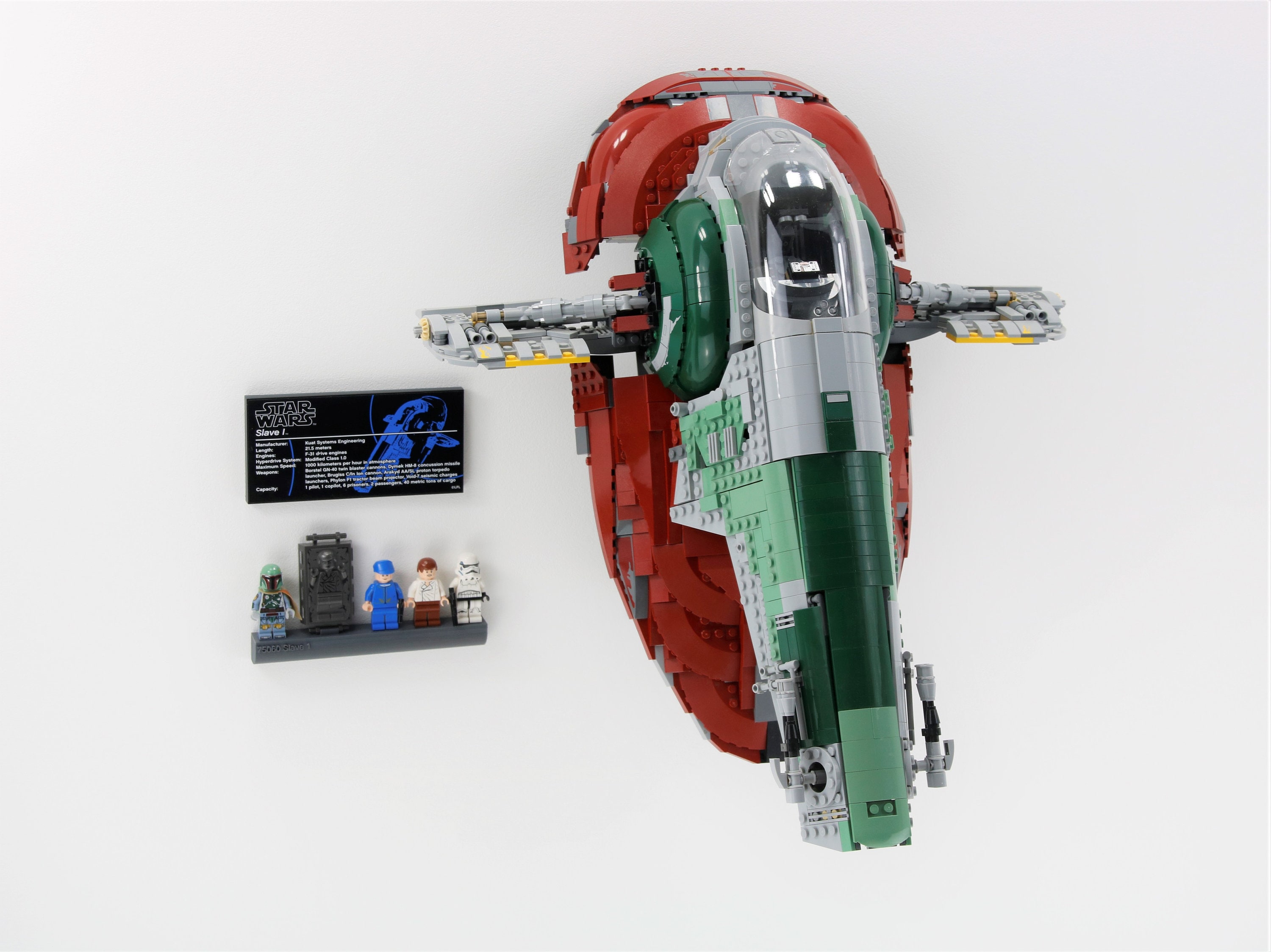 Wall Mount for LEGO Slave 1 75060 UCS Star Wars display - Etsy