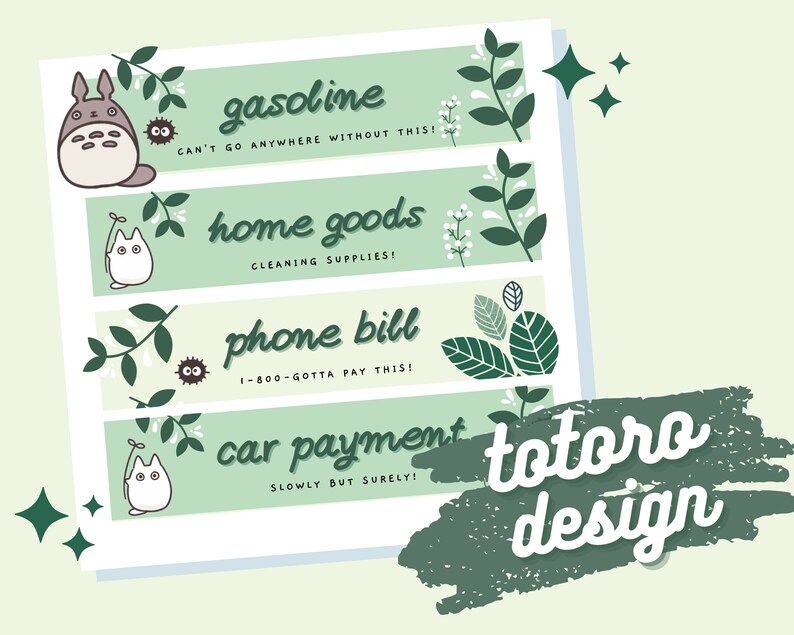 Cash Binder Label Designs Canva Templates Etsy
