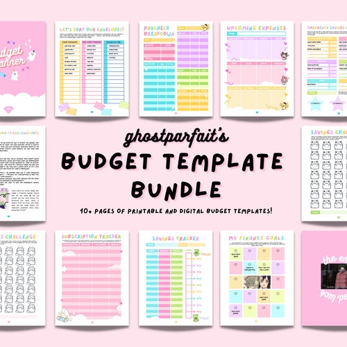 Monthly Budget Planner Etsy