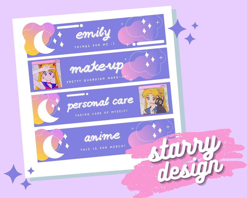 Cash Binder Label Designs Canva Templates Etsy