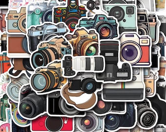 Photography Stickers, Camera Stickers, Random Sticker Packs 10/20/50 ...