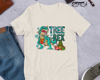 Tree Rex Christmas T-Shirt: Dino Holiday Graphic Tee