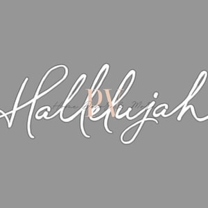 Halleluja Script SVG, Glowforge, Laser Cut-Datei, Chalk Couture Laser Cut-Datei, Chalk Couture SVG