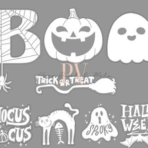 Boo Basics SVG, Glowforge, Laser Cut-Datei, Chalk Couture Laser Cut-Datei, Chalk Couture SVG