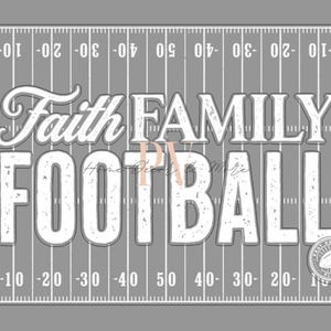 Glaube Familie Fußball SVG, Glowforge, Laser Cut-Datei, Chalk Couture Laser Cut-Datei, Chalk Couture SVG