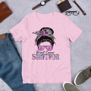 Camiseta gráfica de sobreviviente, conciencia del cáncer, cáncer de mama, octubre rosa, regalo para ella