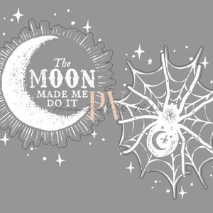 Moon Made Me Do It SVG, Glowforge, Laser Cut-Datei, Chalk Couture Laser Cut-Datei, Chalk Couture SVG