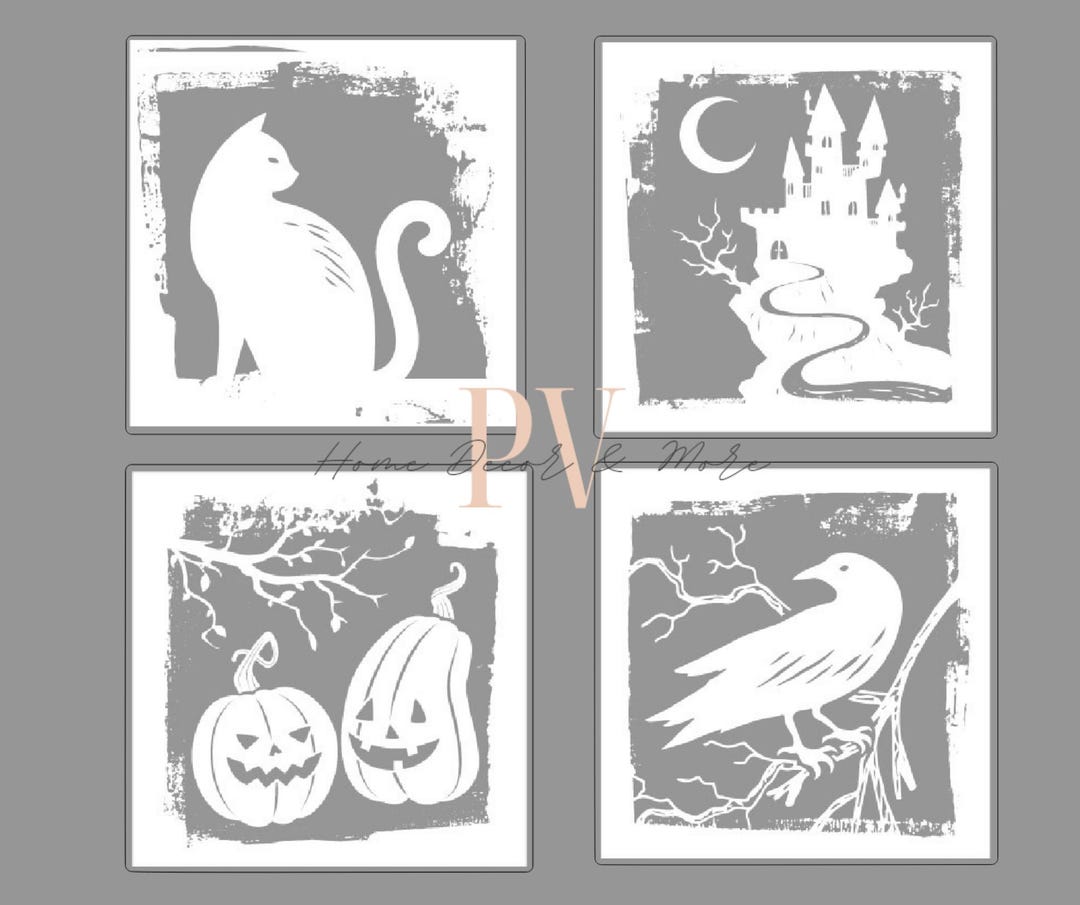 Spooky Scenes SVG Laser Cut File: Chalk Couture Design (digital ...