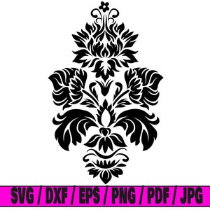 Ornament svg, Damast svg, florales Ornament svg, Damast svg, Muster svg