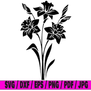 Flower svg, flowers svg, flower silhouette svg, flower cut file svg, flower cricut file