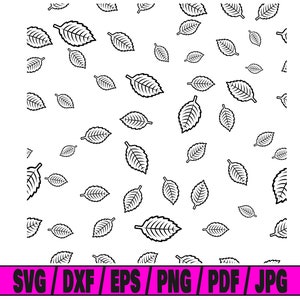 Leaf pattern svg, leaf svg, seamless pattern svg, pattern floral svg, cricut cut file