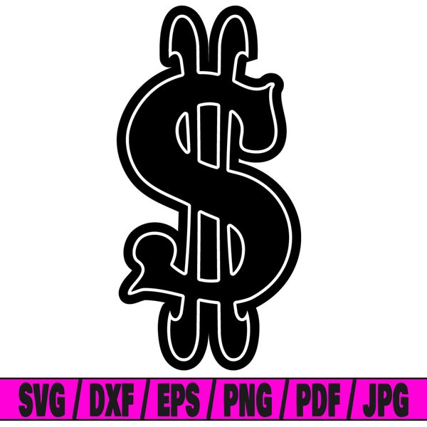 Dollar sign svg, dollar svg, sign svg, money svg, money sign svg, silhouette