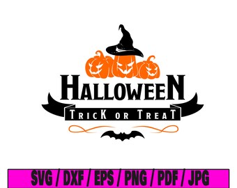Halloween svg, trick or treat svg, halloween design svg, file for cricut svg