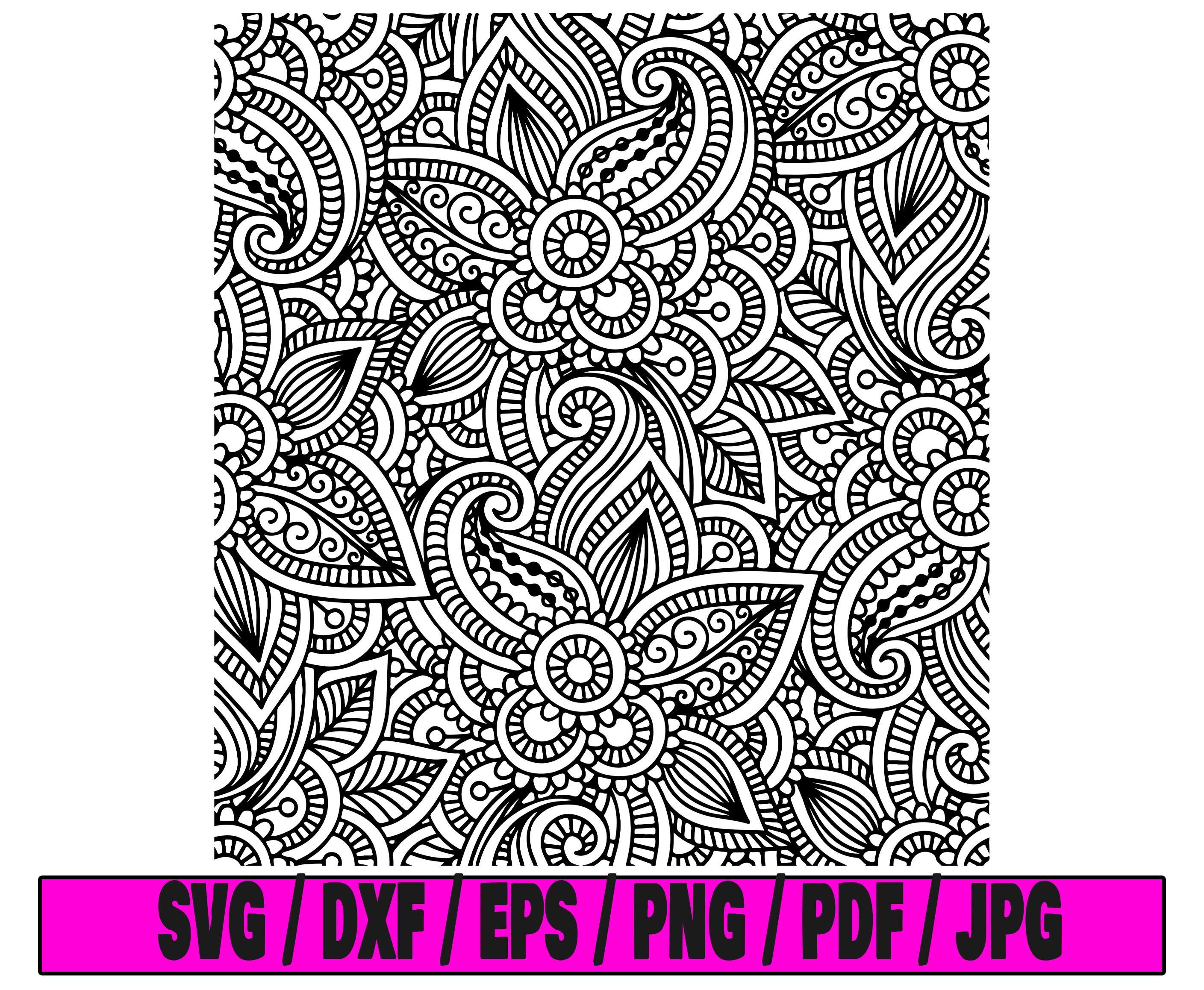 Floral Seamless Pattern Svg, Floral Pattern Svg, Floral Svg, Pattern ...
