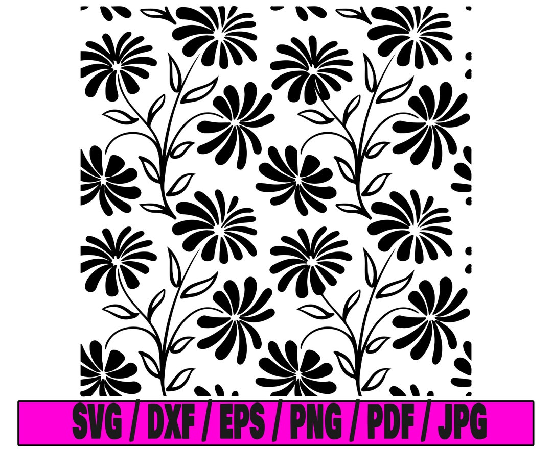 Flower Pattern Svg, Floral Svg, Floral Svg, Pattern Svg, Seamless