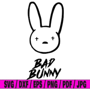 Bad bunny svg, cameo svg, bunny svg, bad bunny, svg cut file