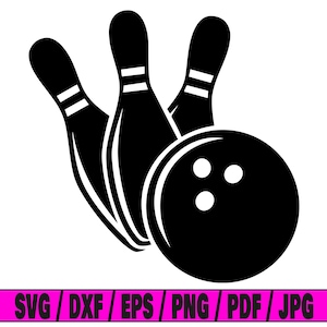 Bowling svg, ball svg, american bowling svg, american svg, bowling silhouette
