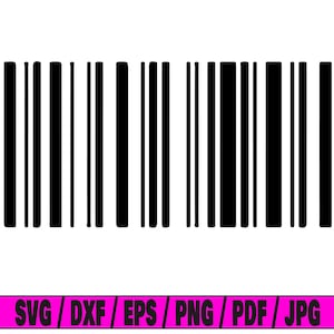 Barcode svg, barcode silhouette svg, product number svg, lines svg, cricut file svg, silhouette