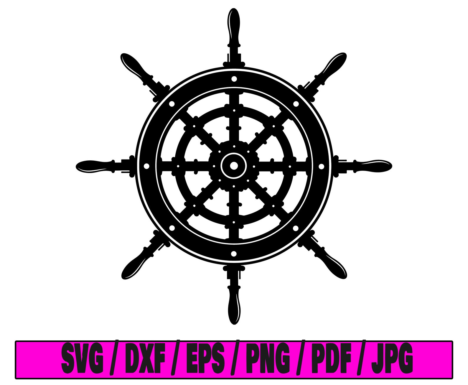 Rudder Wheel Svg, Rudder Svg, Silhouette Svg, Ship Svg, Sail Svg - Etsy