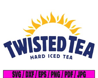 Twisted tea svg, tea svg cut file, twisted clipart, svg cut file for cricut, cut file for silhouette, ice tea dxf, teas png, hard iced tea