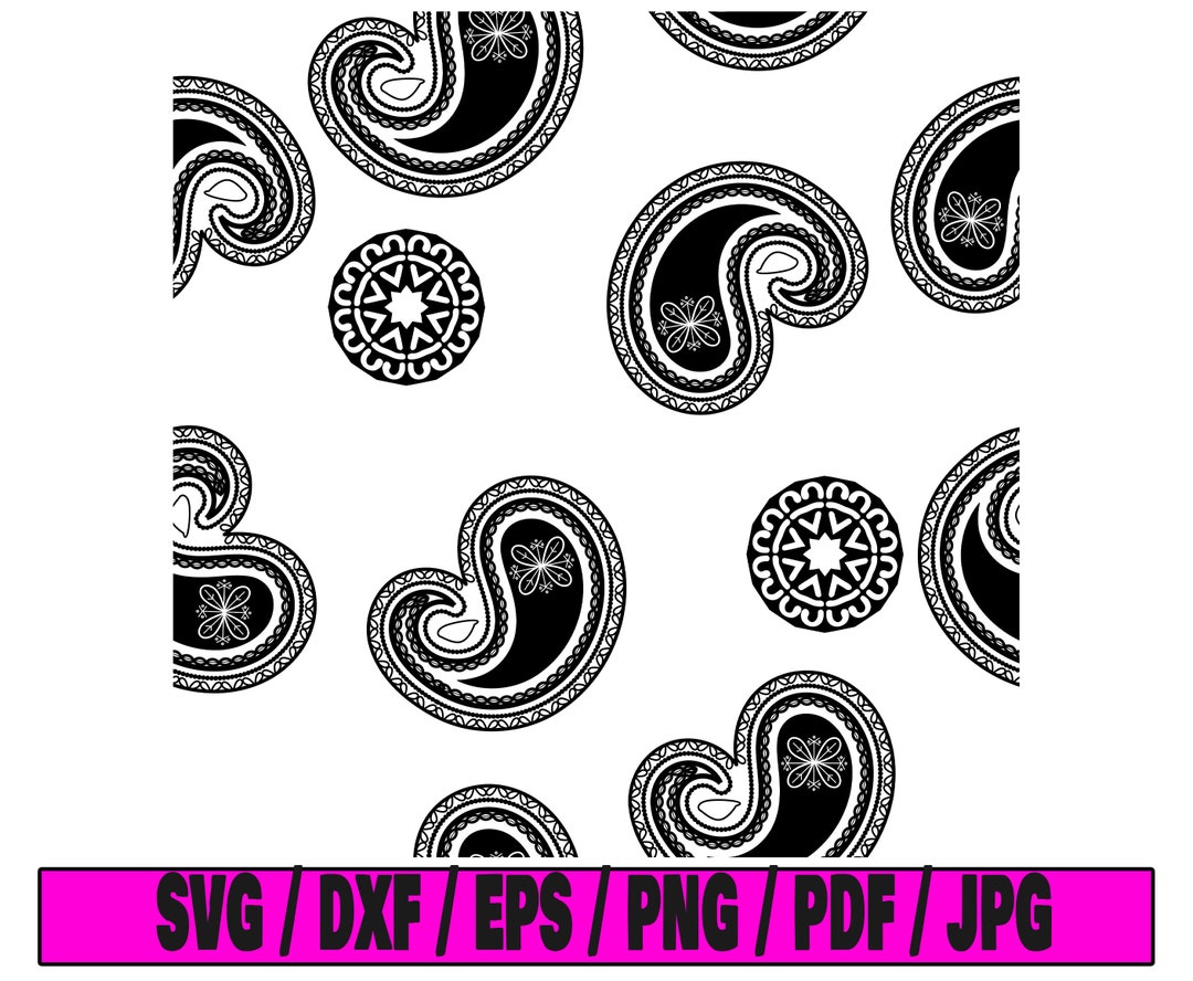 Bandana Pattern Svg, Bandana Svg, Seamless Pattern Svg, Pattern Svg