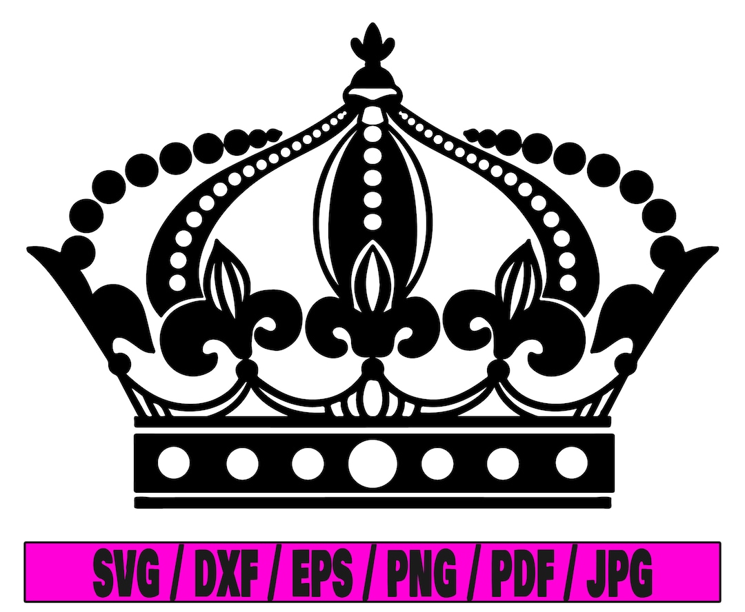 Crown Svg, Queen Crown Svg, Queen Svg, Kingdom Svg, Crown Silhouette