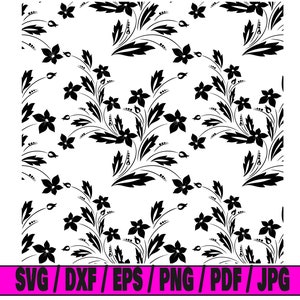 Floral seamless pattern svg, seamless pattern svg, floral pattern svg, floral svg, pattern svg