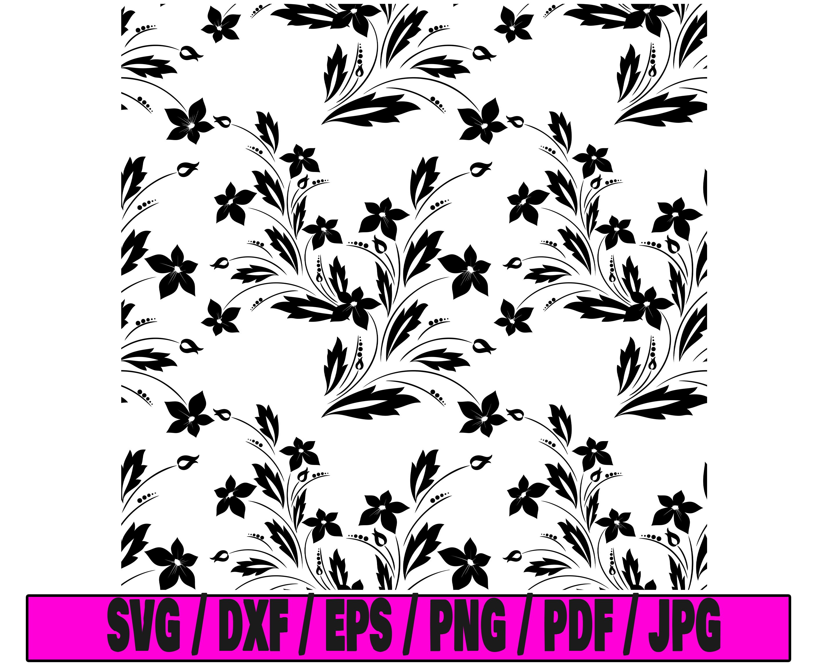 Floral Seamless Pattern Svg, Seamless Pattern Svg, Floral Pattern Svg ...