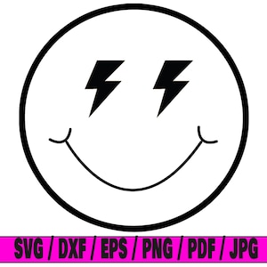Retro smiley svg, emoji svg, retro svg, vintage svg, smiley svg