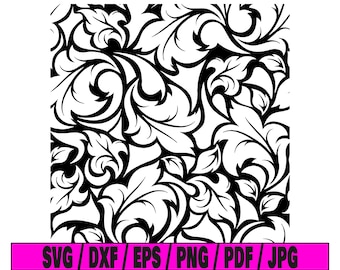 Leaf pattern svg, seamless pattern svg, leaf svg, pattern svg, seamless svg, floral pattern svg