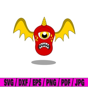 Schattig monster SVG, monster SVG, schattig SVG, monster gesneden bestand