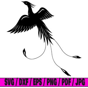 Phoenix svg, bird svg, flying svg, phoenix silhouette svg, cricut file