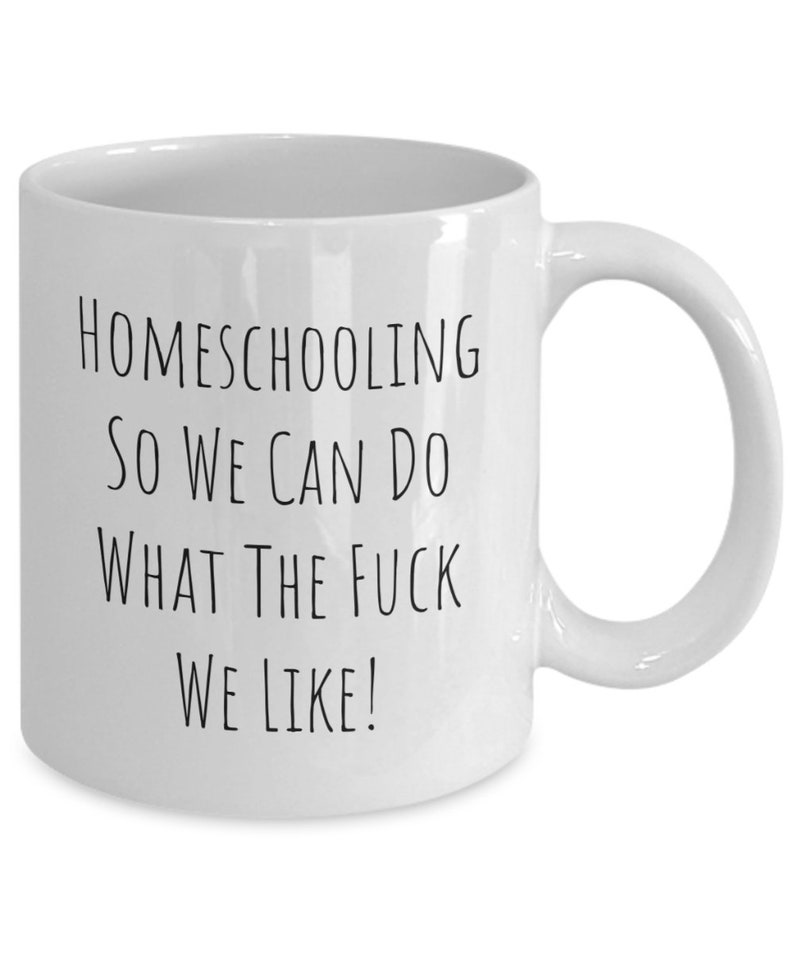 Mug Home School Mum It's Gin White Mug Home School Mum It's Gin White