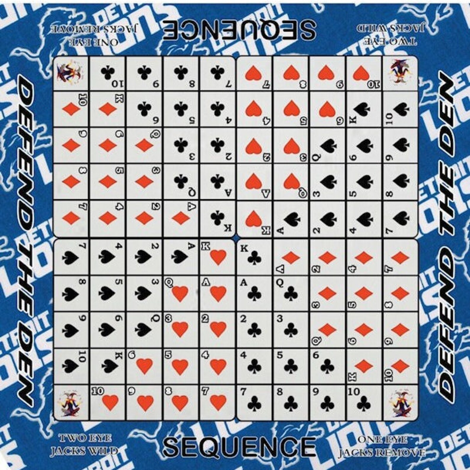 Sequence Board Game - Unlimited Design Options - Etsy