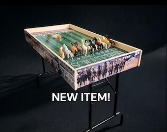 Jumbo Horse Race Dice Game with Printed Rails: Custom Gambling Fun