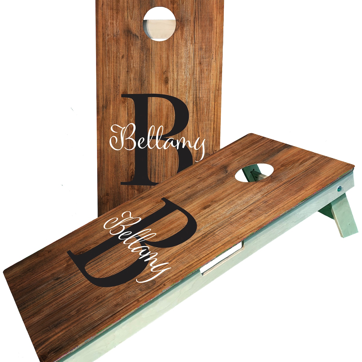 Family Established Monogram Cornhole Set and Bags Last Name Cornhole Set - Etsy