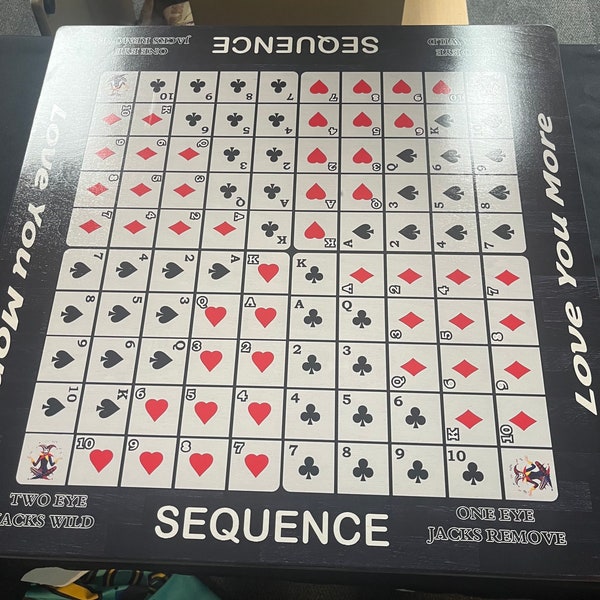 Sequence Board Game - Unlimited Design Options