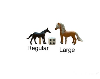 Horse Race Board Game large horses and carrying case